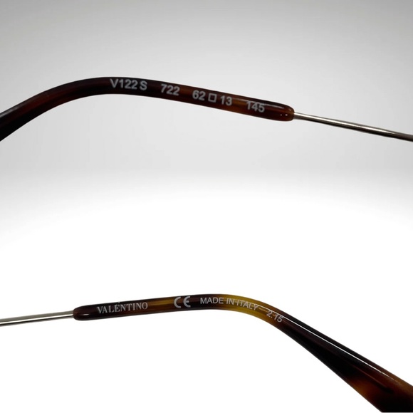 Valentino Oversized Aviator Style Brown Sunglasses - Picture 3 of 4